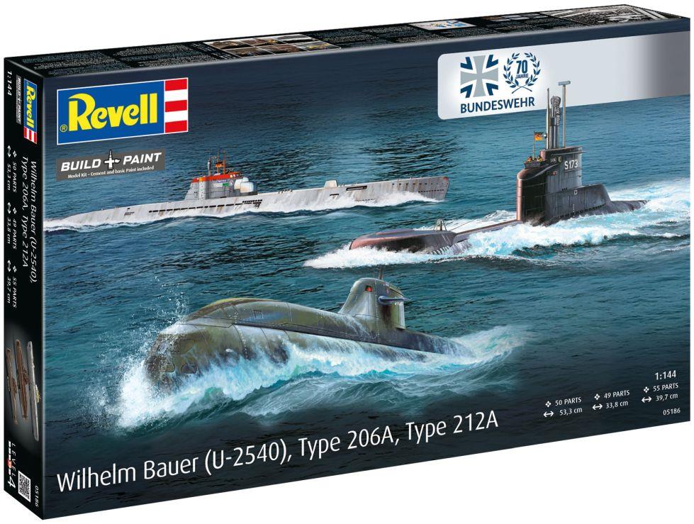 Revell 1:144 Scale 70 Years Bundeswehr Wilhelm Bauer Type 206A Class2