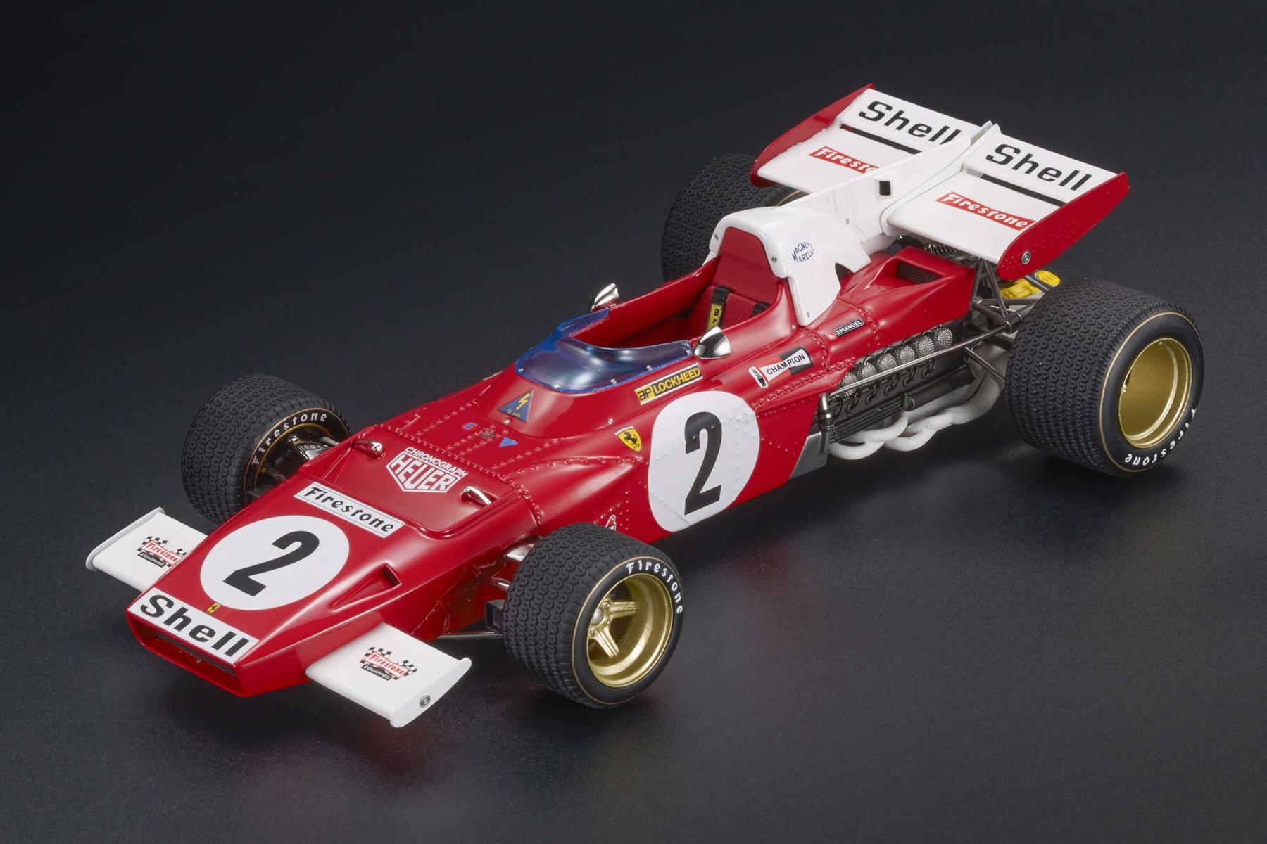 GP Replicas 1:18th Scale Ferrari 312 B2 1971 #2 Jacky Ickx Pole Fastest Lap/Winner Dutch GP Zandvoort