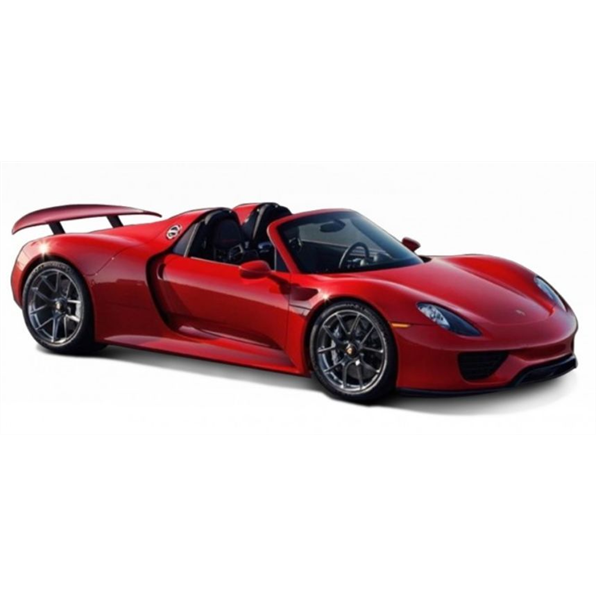 Burago 1:24 Scale Porsche 918 Spyder 2015 Red