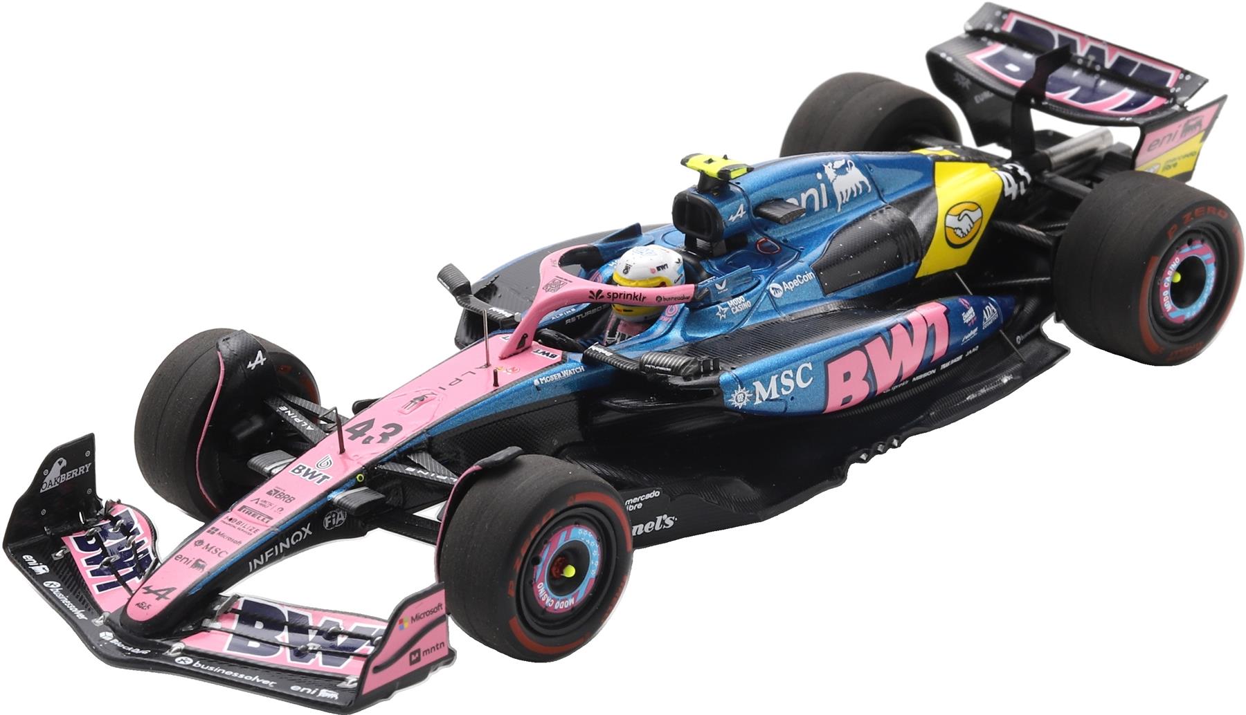 Spark 1:43rd Scale Alpine A525 #43 BWT Alpine F1 US GP 2025 Franco Colapinto