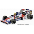 Minichamps 1:43 Scale Toleman Hart TG183B Ayrton Senna 2nd Brazilian 1984 Dirty Version
