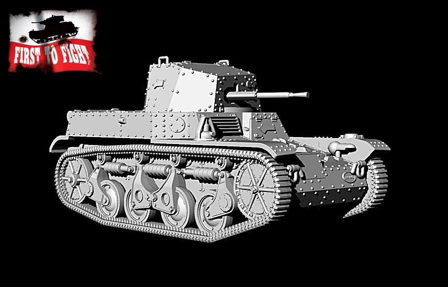 First to fight kits 1:72 Scale French reconnaissance tank AMR35 ZT 1b