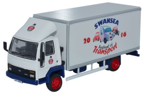 Oxford Diecast 1:76 Scale Ford Cargo Box Van  - Swansea 2016 Festiva