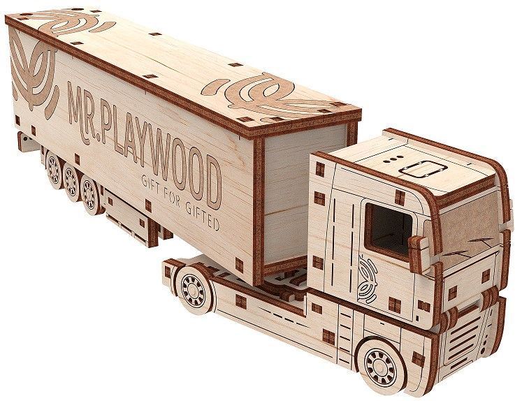 Playwood   Articulated Truck (Heavy Boy) - 88Pcs Assembled - 250x40x65mm