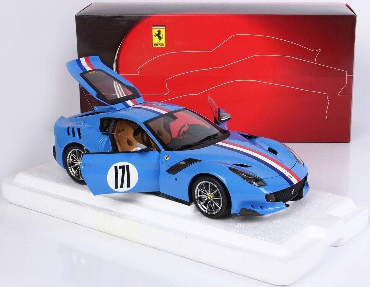 BBR 1:18 Scale Ferrari F12 TDF 2015 Blue