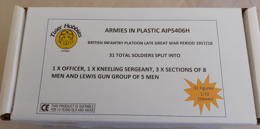 Armies In Plastic 1/32 Scale BRITISH INFANTRY PLATOON LATE GREAT WAR 1917/18 AIP5406H