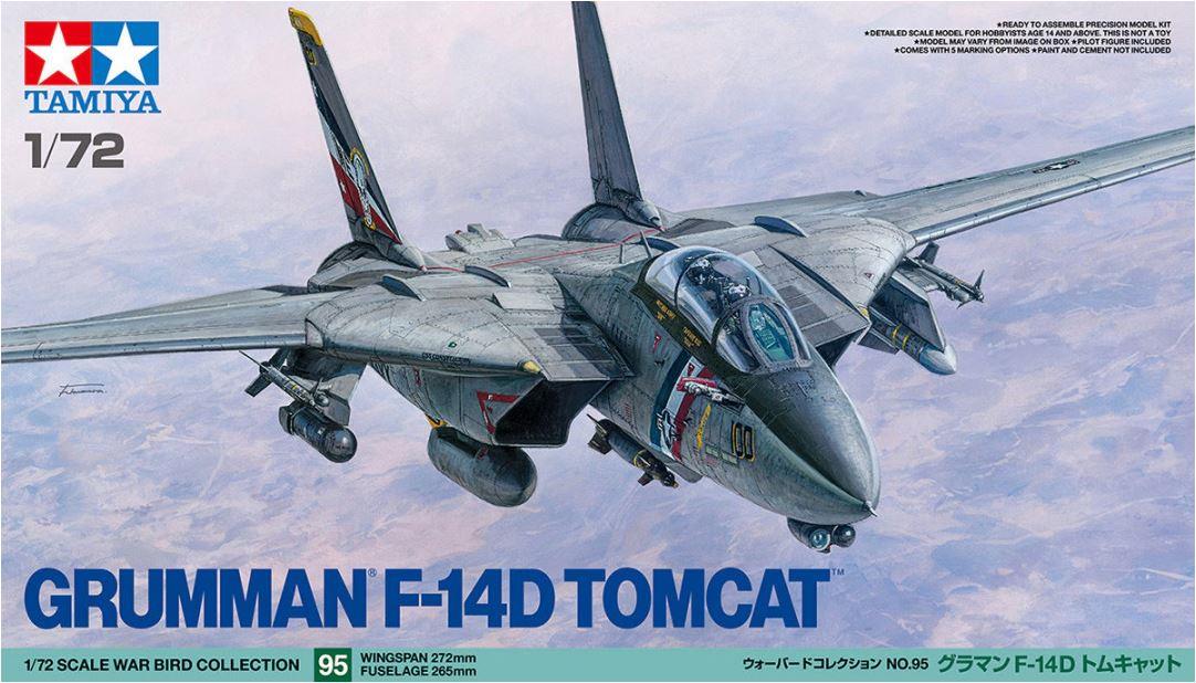 Tamiya 60795 1/72 Scale US Navy Grumman F-14D Tomcat