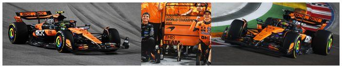 Spark 1:64th Scale McLaren MCL39 #4 and #81 F1 Constructors' Champion 2025 Lando Norris and Oscar Piastri