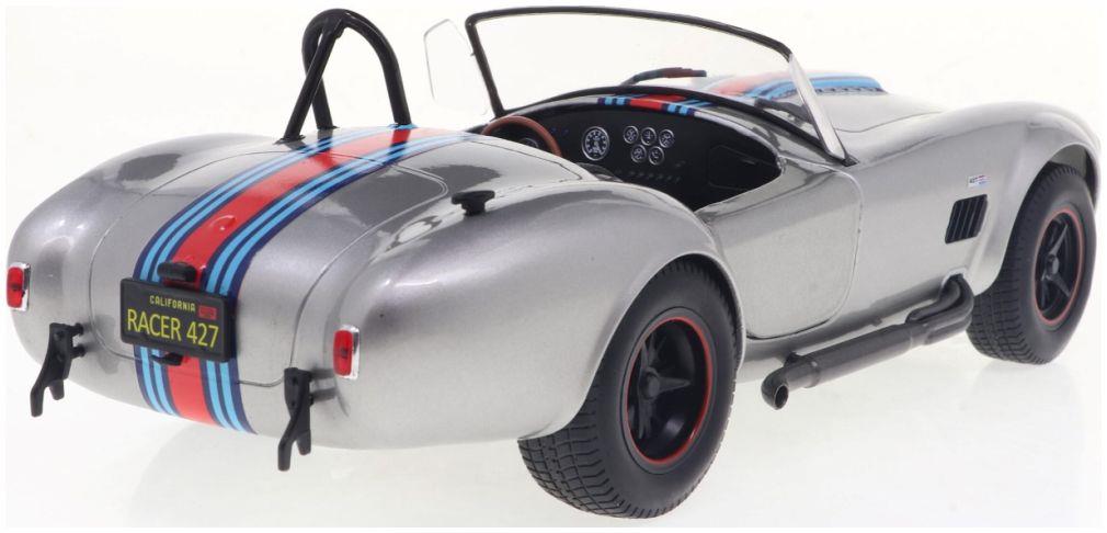 Solido  1:18th Scale Shelby Cobra 427 MKII Solido Works M Racing Silver 1965