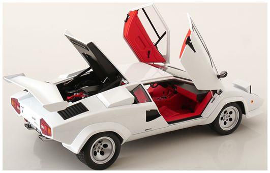 KK Scale 1:12 Scale Lamborghini Countach LP 5000S QV White 1985