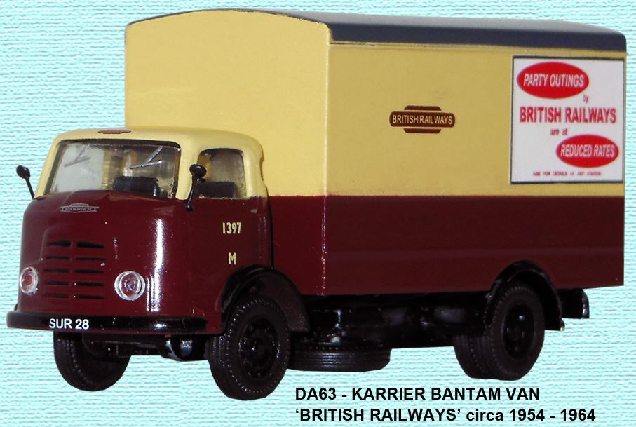 B-T Models 1:76 Scale Karrier Bantam Van - British Railways