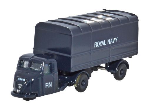Oxford Diecast 1:148 Scale Scammell Scarab Van Trailer - Royal Navy