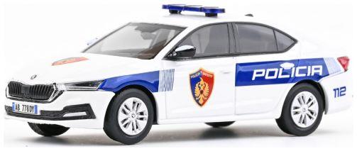 Abrex 1:43 Scale Skoda Octavia IV 2020 Police Albania