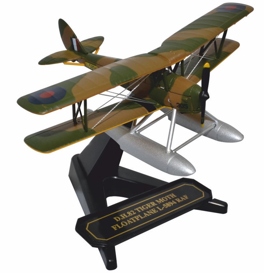 Oxford Diecast 1:72 Scale DH82A Tiger Moth Floatplane RAF  L-5894