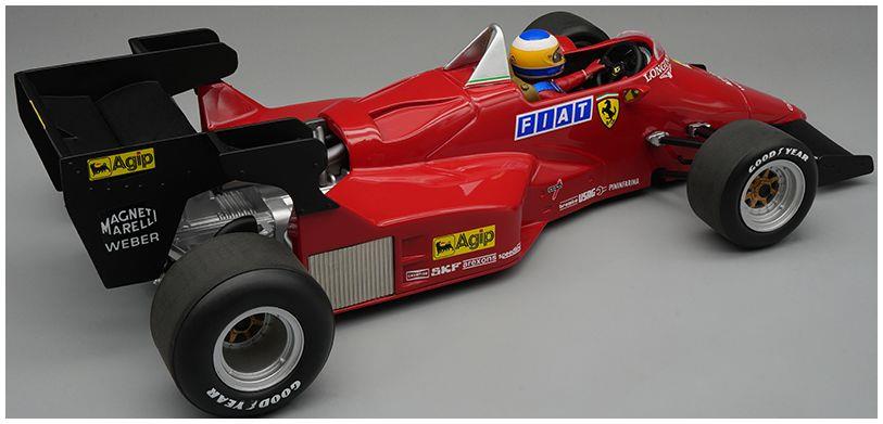 Tecnomodels 1:18 Scale Ferrai 126 C4-M2 Presentation Version 1984 Championship w/Driver Figure