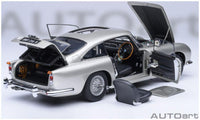 Autoart 1:18 Scale Aston Martin DB5 'Goldfinger' w/Weapons Silver