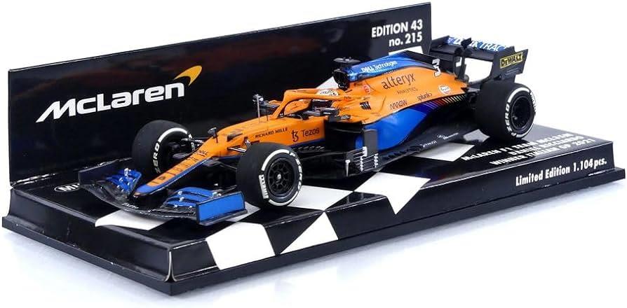 Minichamps 1:43 Scale McLaren F1 Team MCL35M Daniel Ricciardo Winner Italian GP 2021