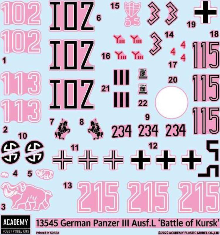 Academy Kits 1:35 Scale German Panzer III Ausf L 'Battle of Kursk'
