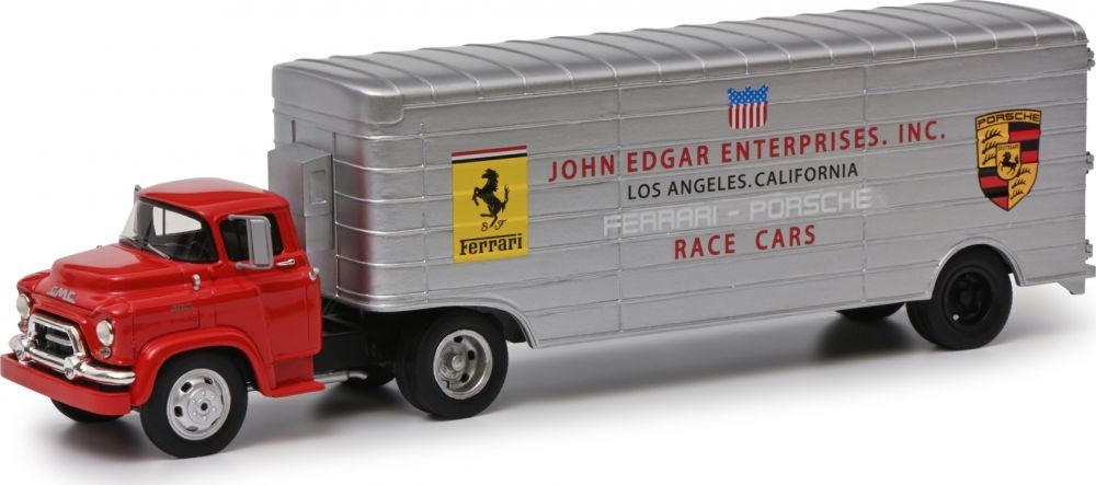 Schuco 1:43 Scale John Edgar Racing Transporter PRO.R43 Ferr Ferrari/Porsche PRO.R43