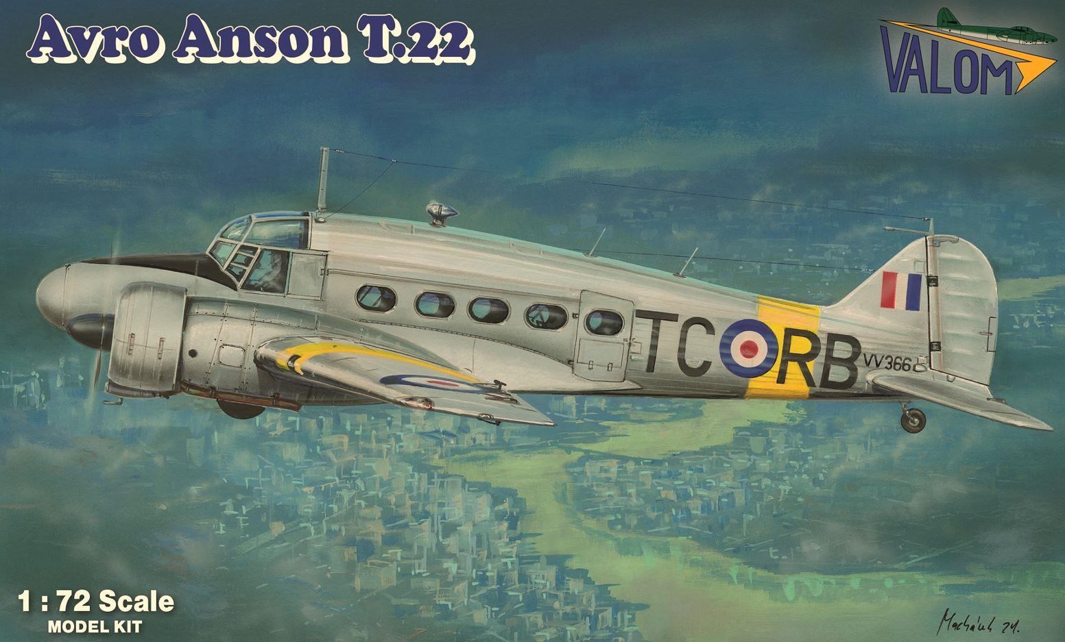 VALOM 72169 1/72 Scale RAF Avro Anson T.22 DUE Late Nov 2024