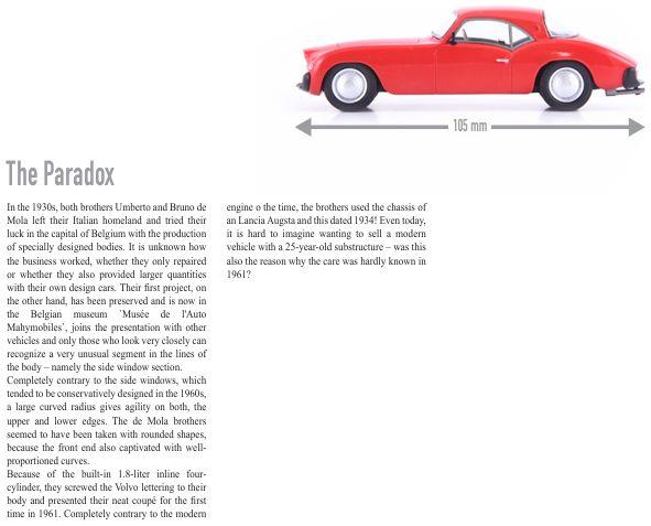Autocult 1:43rd Scale Volvo Coupe De Mola Red