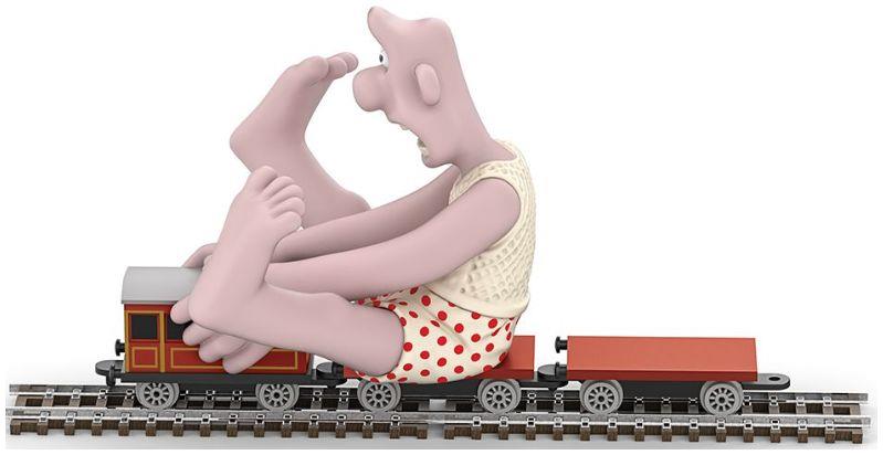 Corgi FTB  Wallace & Gromit - Wallace & Flatbed Wagon The Wrong Trousers