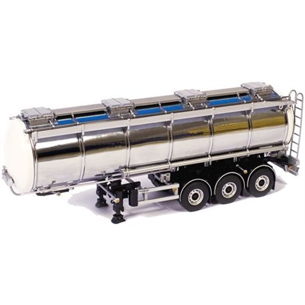 WSi 1:50 Scale Tanker Trailer - White/Chrome