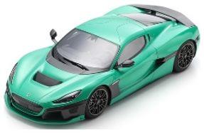 Schuco 1:18 Scale Rimac Nevera 2022 Green/Black
