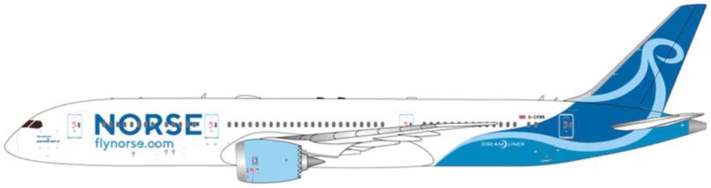 Gemini Jets 1:400th Scale Boeing B787-9 Norse Atlantic Airways UK G-CKWS