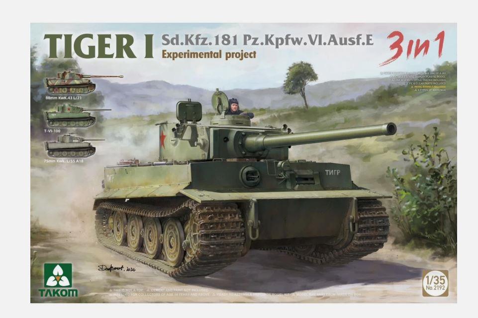 Takom 2192 1:35 Scale Tiger I Sd.Kfz.181 Pz.Kpfw. VI Ausf.E Experimental Tank