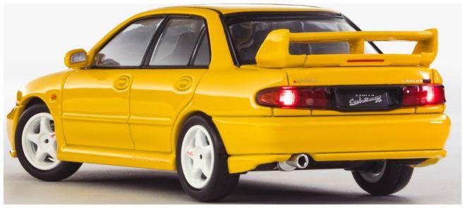 Whelart  1:64th Scale Mitsubishi EVO 3 Yellow - Light-Up!