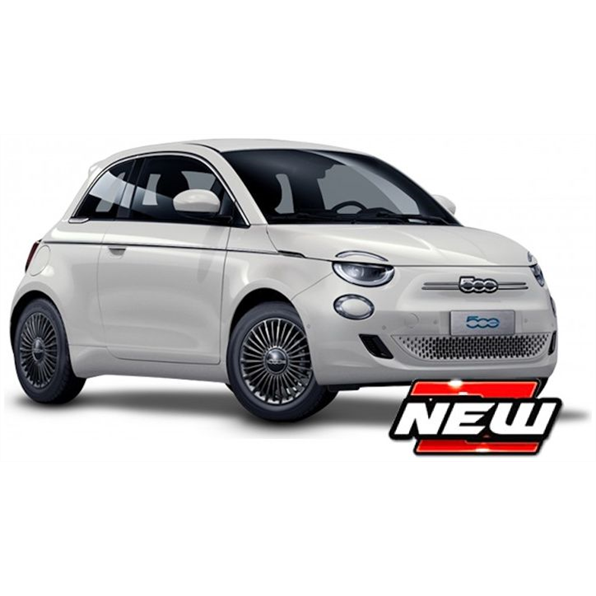 Burago 1:43 Scale Fiat 500e La Prima  2021 White