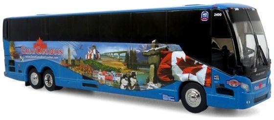 Iconic Replicas 1:87th Scale Prevost H3-45 Coach: Great Canadian