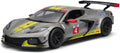 Burago 1:24 Scale Chevrolet Corvette C8R #4 2020 Grey/Yellow