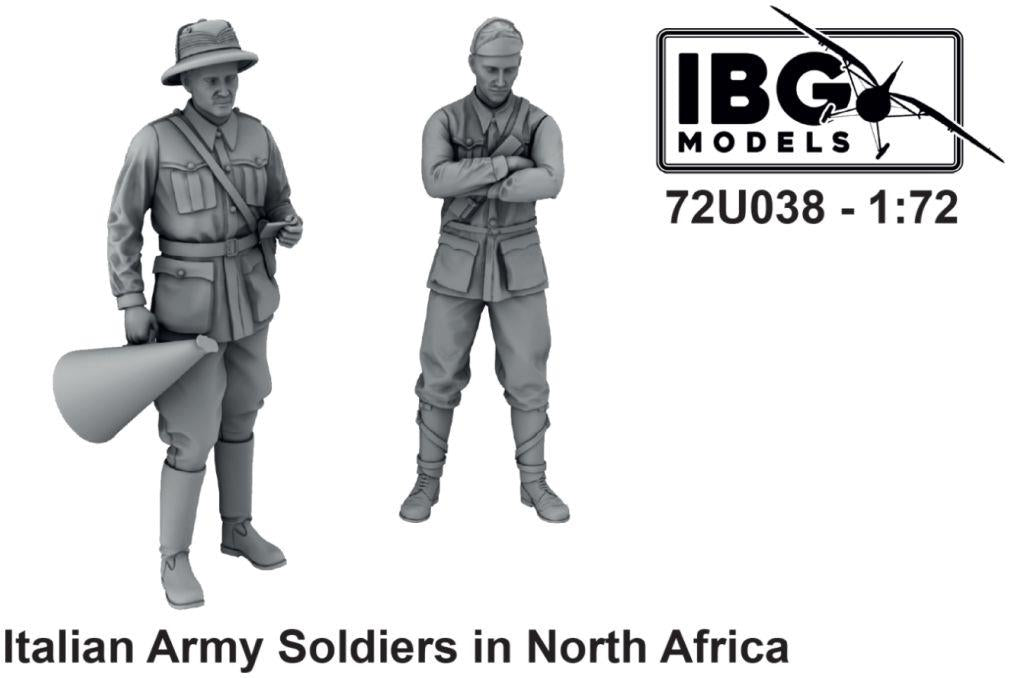 IBG 1:72 Scale Italian Army Soldiers in North Africa (3D Printed - 2 Figures)