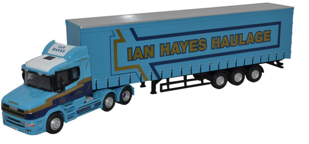 Oxford Diecast 1:76 Scale Scania T Cab Curtainside - Ian Hayes