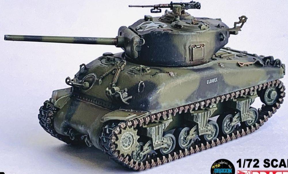 Dragon 1:72 Scale M4A1 (76)W VVSS Sherman France 1944