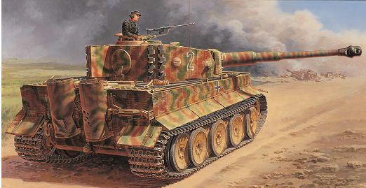 Italeri 1:35 Scale Pz.Kpfw.VI Tiger I Ausf.E mid Production