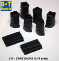 B-T Models 1:76 Scale Coke Sacks (Full & Empty)