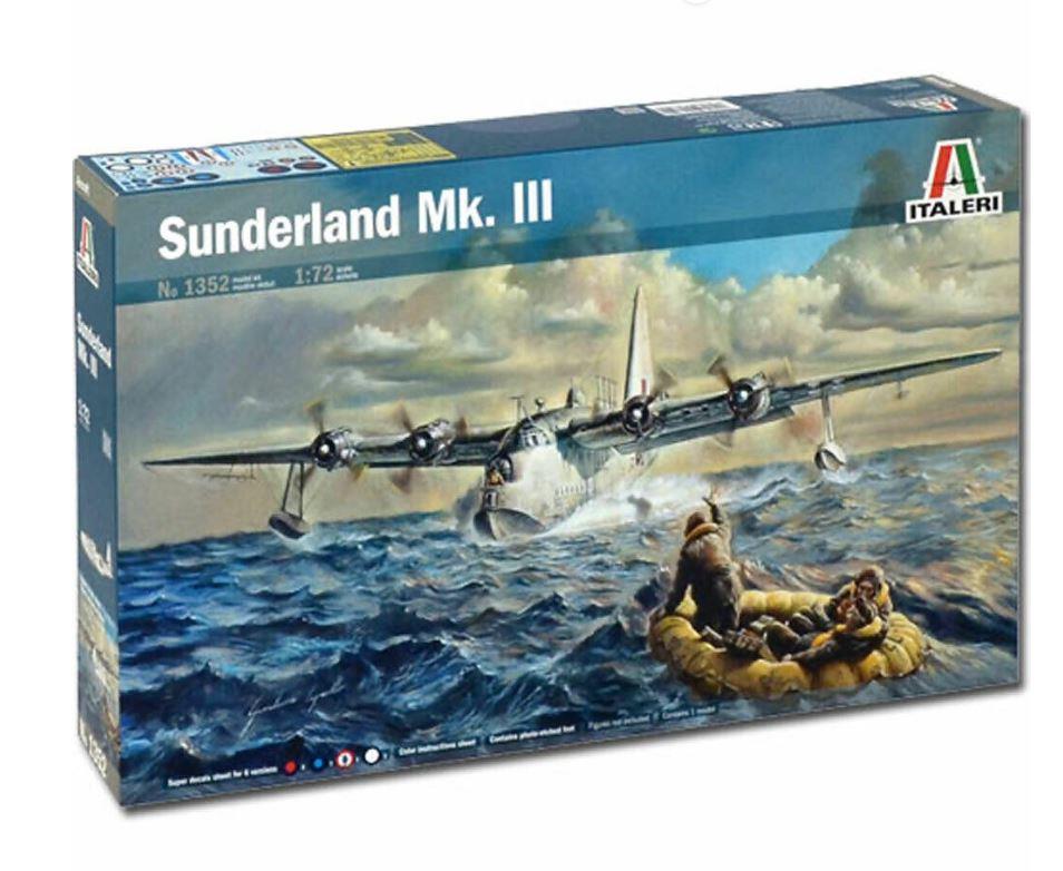 Italeri 1352 1/72 Scale RAF Sunderland MKIII Aircraft Model Kit