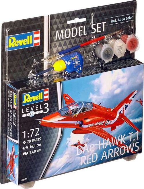 Revell 1:72 Scale BAe Hawk T.1 'Red Arrows' 'Model Set'