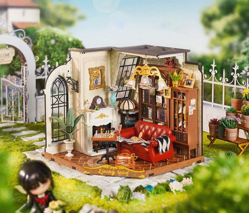 Rolife DG175 Catherine`s Living Room DIY Miniature Dollhouse Kit
