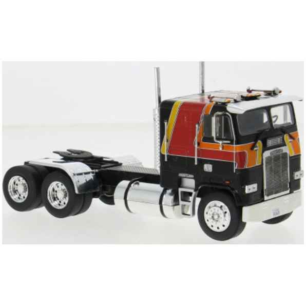 IXO 1:43 Scale Freightliner FLA Black/Orange 1993