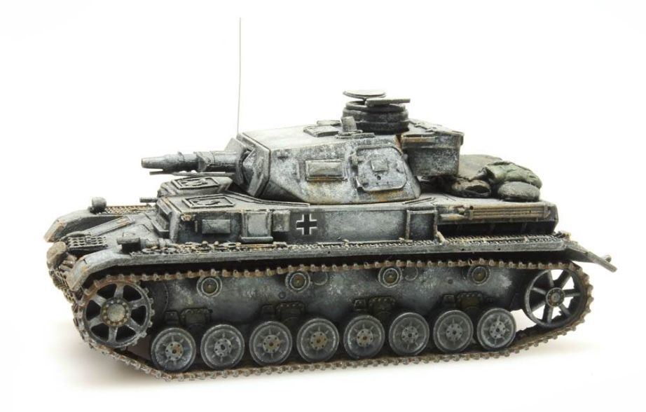 Artitec H0 Scale WM Pzkw IV Ausf D Winter 1:87 Ready-Made, Painted