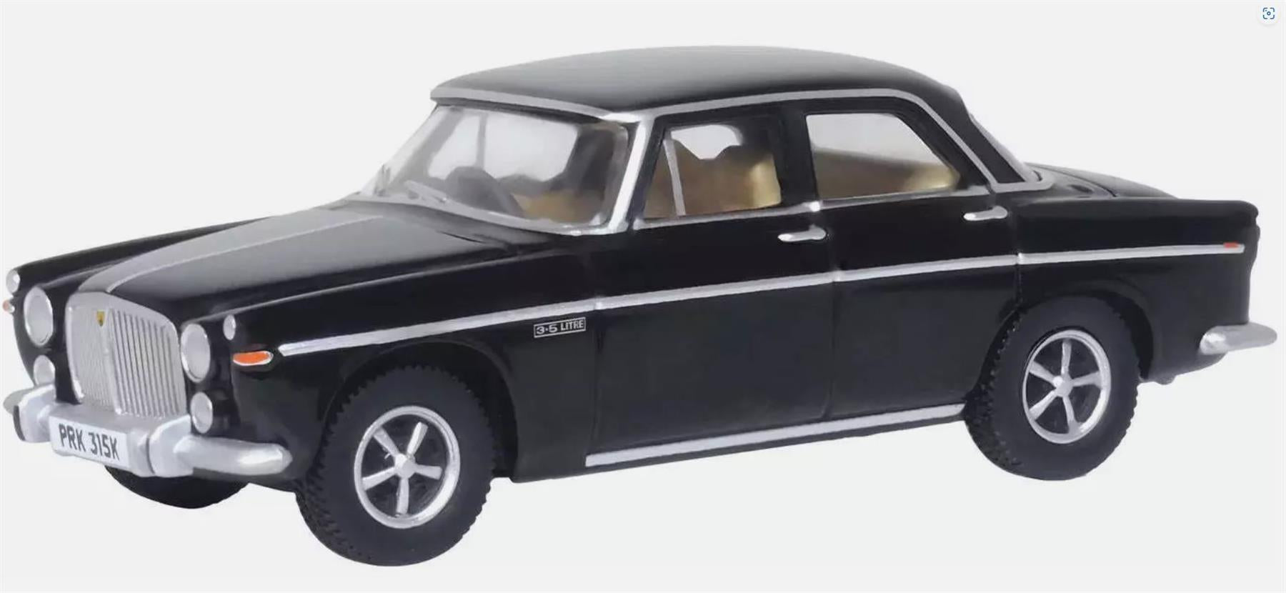 Oxford Diecast 76RP5002 1/76 Scale OO Rover P5B Black Harold Wilson Maggie Thatcher