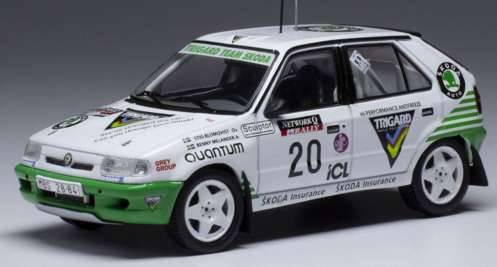 IXO 1:43 Scale Skoda Felicia Kit Car #20 RAC Rally 1995 S.Blomqvist/B.Melander