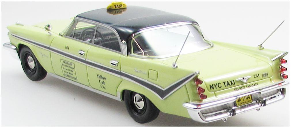 Esval 1:43rd Scale DeSoto Firedome 4 Door Hardtop Taxi Yellow Black 1959