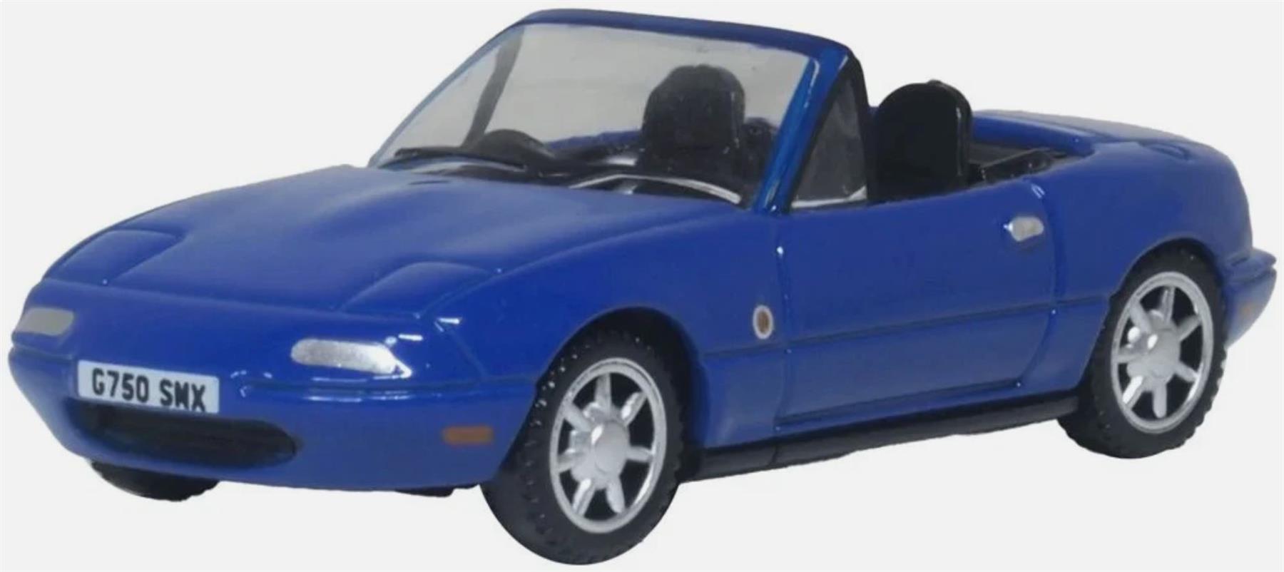 Oxford Diecast 1/76 Scale Mazda MX5 (Open) Mariner Blue