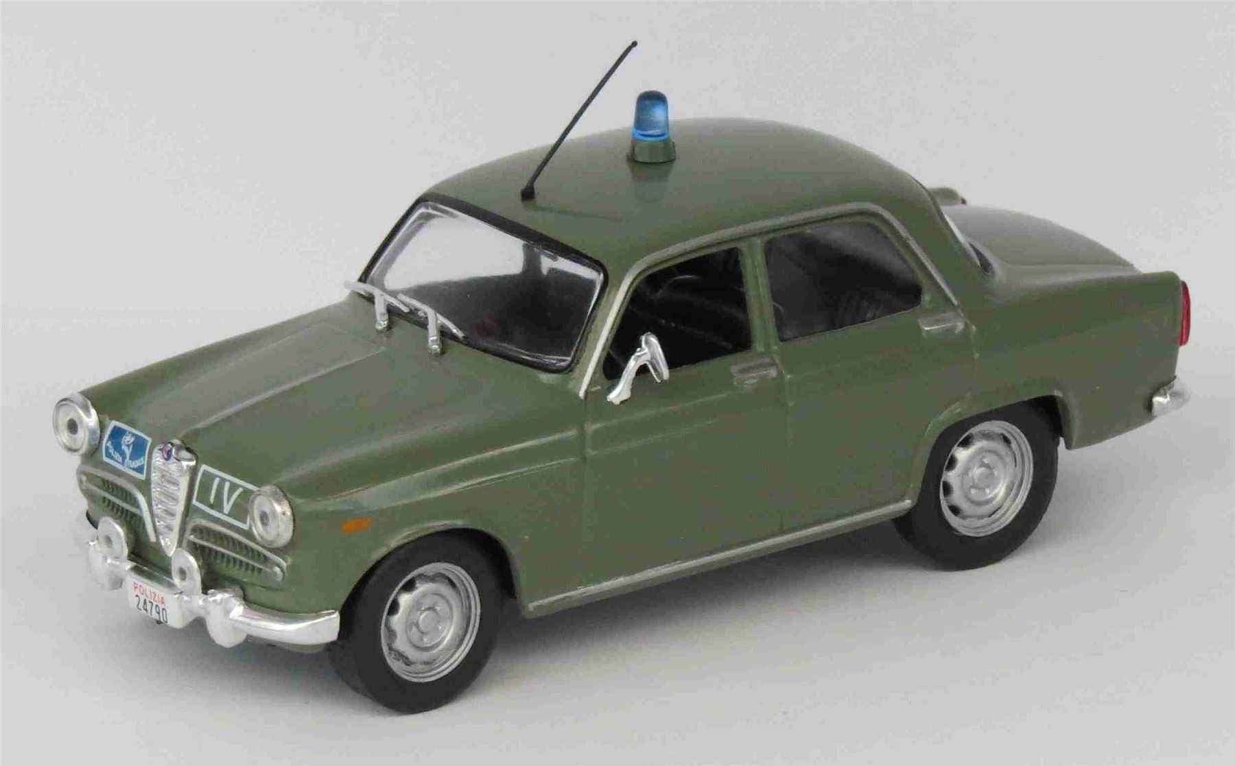Atlas Editions 1:43 Scale Alfa Romeo Giulietta Police Cars of the World
