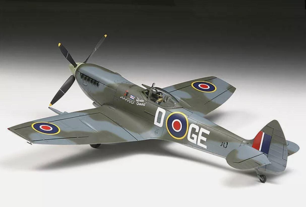 TAMIYA 60321 1/32 Scale Royal Air Force Spitfire MK.XVIe Aircraft Model Kit SPITFIRE AT 90